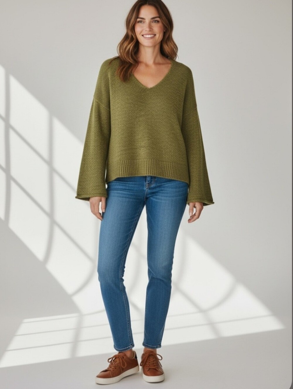 J. Crew V Neck Long Sleeve Sweater